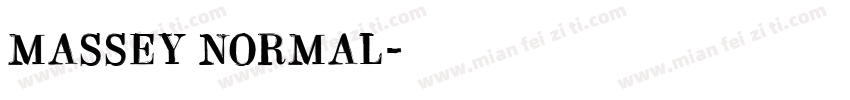 Massey Normal字体转换